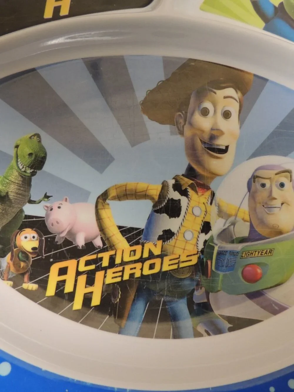 Toy Story Melamine Plate Early 2000's JC Penney Exclusive